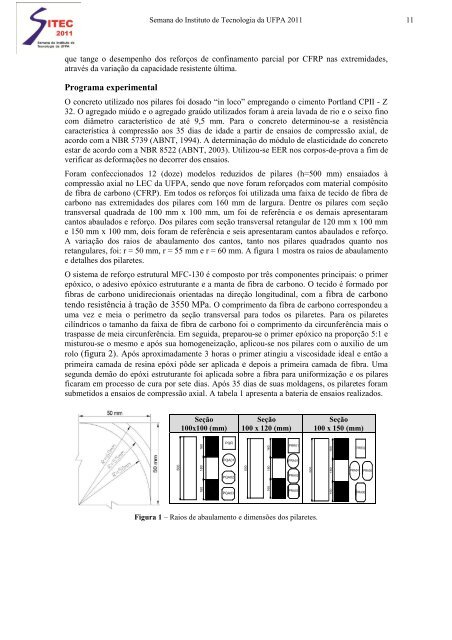 MODELO DE RESUMO EXPANDIDO - SITEC2012 - Semana do ...