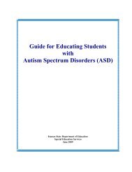 Guide for Educating Students with Autism Spectrum Disorders (ASD)