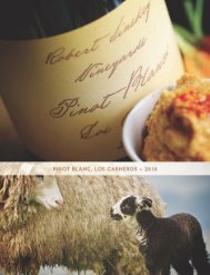 Booklet - Robert Sinskey Vineyards