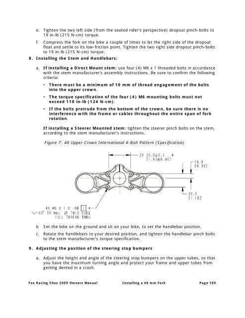 2009 Fox Racing Shox Owner's Manual - Bike-Components