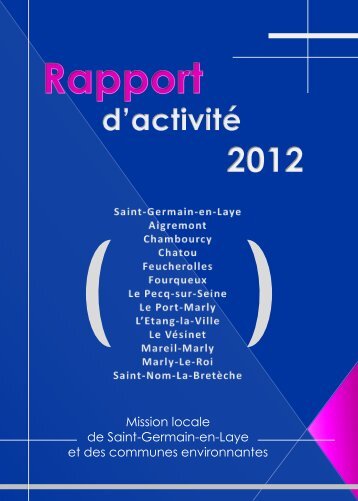 Rapport d'activitÃ© 2012 - Saint Germain-en-Laye