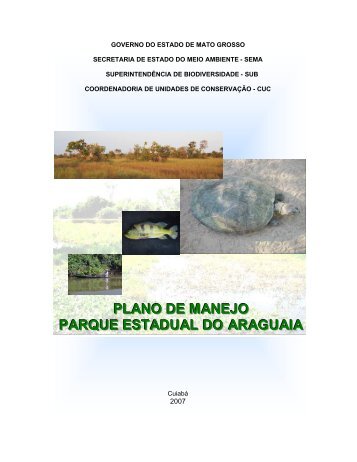 plano de manejo parque estadual do araguaia - Sema-MT