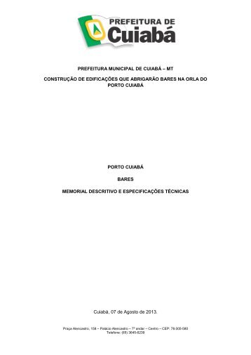 PREFEITURA MUNICIPAL DE CUIABÃ â MT ... - Sema/MT