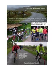 Gran Fondo Cymru, Bala, 27 May 2007 - Reading Cycling Club