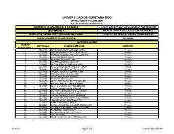 A inicio de cursos de otoÃ±o 2002-2003 - Universidad de Quintana Roo