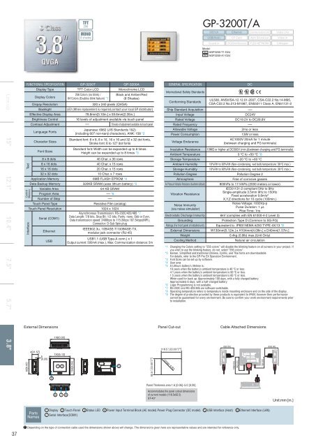 Graphic Operator Interface New 5.7" models ... - Tech-System