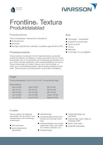 FrontlineÂ® Textura - Tepo AS