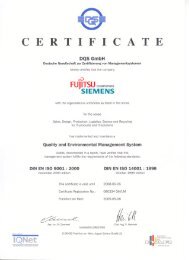 certificate - Fujitsu Technology Solutions