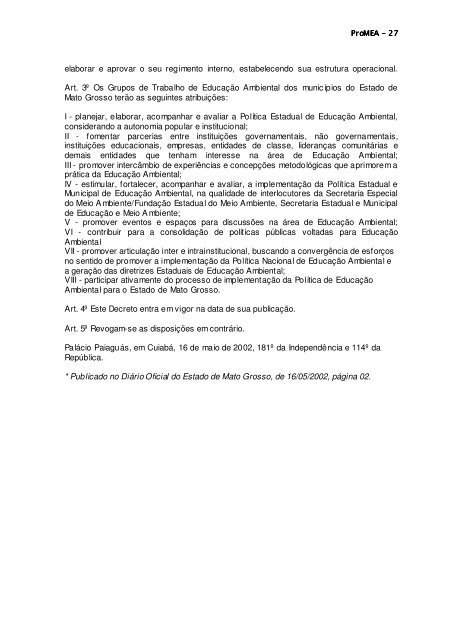 ProMEA.pdf - Sema-MT - Governo do Estado de Mato Grosso