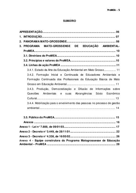 ProMEA.pdf - Sema-MT - Governo do Estado de Mato Grosso