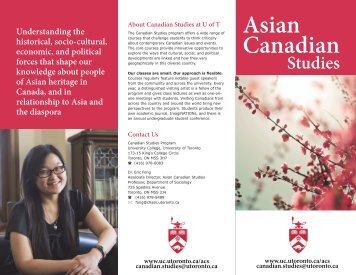 Download the brochure - University College - University of Toronto