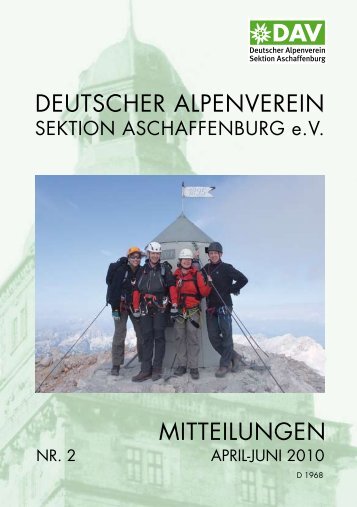 deutscher alpenverein mitteilungen - Alpenverein-Aschaffenburg.de