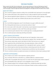 Revising an Essay - Checklist (Becky)