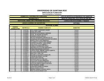 Lista de inscritos de reingreso a inicio de cursos de otoÃ±o de 2005 ...