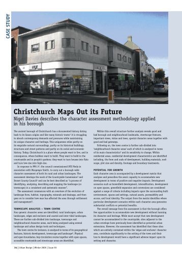 Christchurch Maps Out its Future - urban-design-group.org.uk