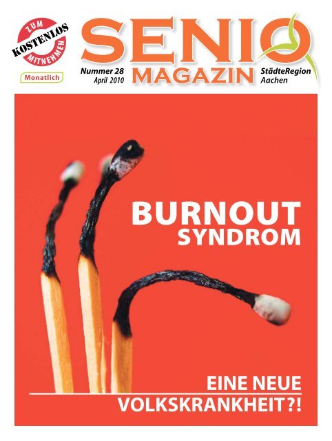 Magazin Stadteregion chen Nummer 28 April Senio Magazin