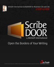 ScribeDOOR User's Guide - WinSoft International