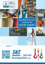 SAS Hauptkatalog Ausgabe 5 Seil und Anschlagmittel GmbH