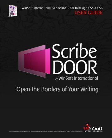 ScribeDOOR User's Guide - WinSoft International