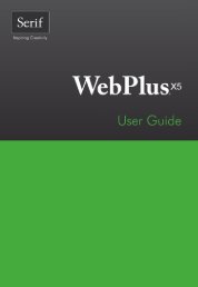 WebPlus X5 User Guide - WinSoft