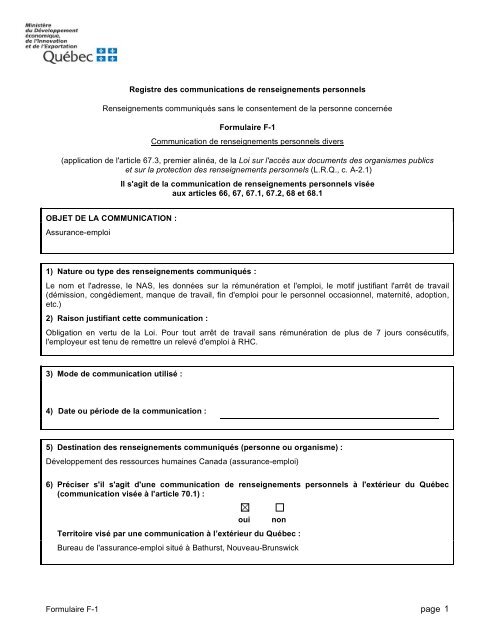 Assurance Emploi