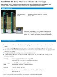 Model RONDO 150 - Energy-Pollard for fix installation ... - Arti Logistic