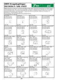 ORFS Kragekuplinger ISO 8434-3 / SAE J1453 - Pro Flex as
