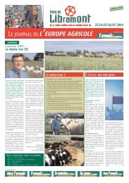 LE JOURNAL DE L'EUROPE AGRICOLE - La Foire de Libramont