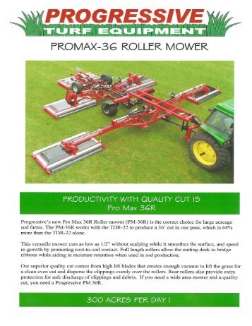 Progressive PM36R 5-Deck Roller Mower - Vanmac