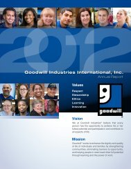 2012 Goodwill Industries Interantional Annual Report