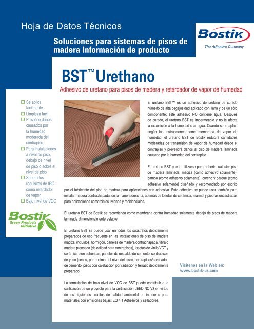 BSTâ¢Urethano - Bostik, Inc