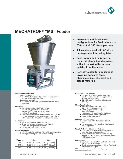 Mechatrona A œmsa Feeder Schenck Accurate