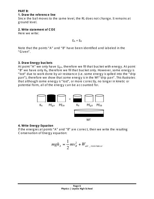 Physics Energy “Bucket” Model - thecubscientist.com