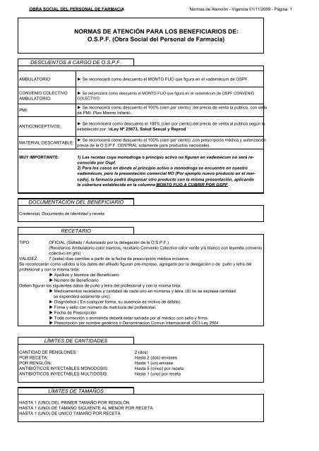 OSPF (Obra Social del Personal de Farmacia)