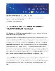 AngolaConcertPressRe.. - Academy of Vocal Arts