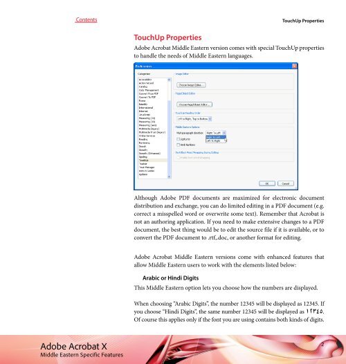 Acrobat Specific Features in English - WinSoft