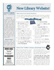 Get A Clue“ Suffern Library's Scavenger Hunt! - Suffern Free Library