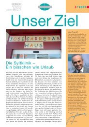 3/2007 - Deutsche José Carreras Leukämie-Stiftung e.V.