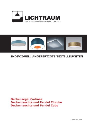 Individuell angefertigte Textilleuchten von Lichtraum