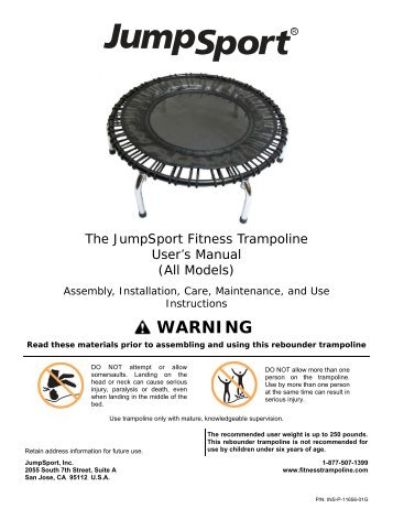 The Fitness Trampoline (INS-P-11656-01G) ++ 300 dpi ... - JumpSport