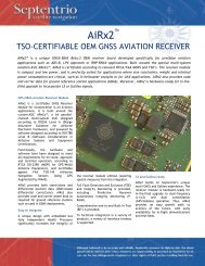 TSO-CERTIFIABLE OEM GNSS AVIATION RECEIVER