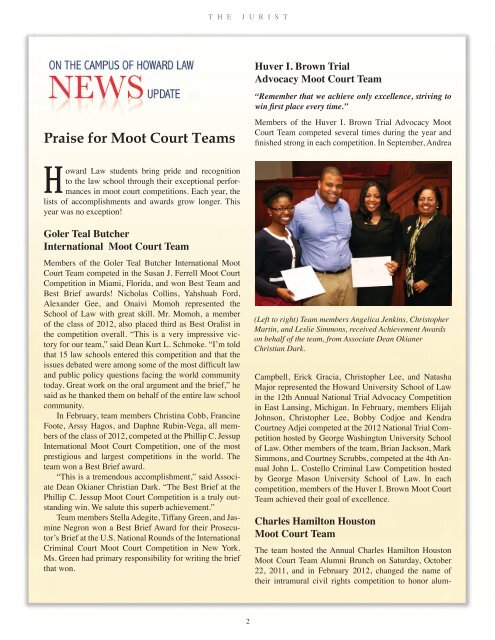 Download the 2012 Issue - Howard University School of Law