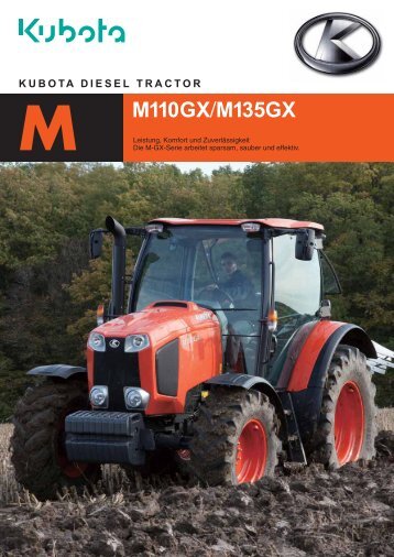 Kubota Traktor Modell M110 GX/ M135 GX