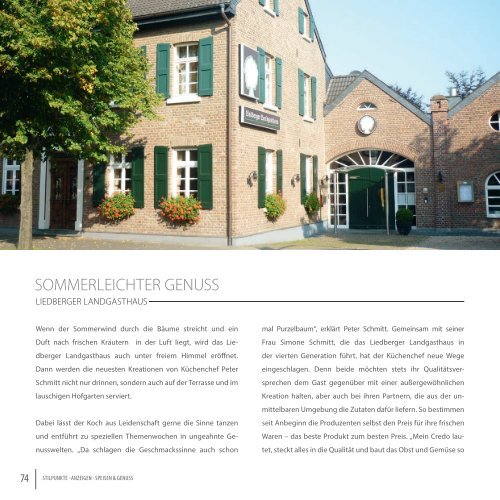 STILPUNKTE Lifestyle Guide Ausgabe Niederrhein Frühjahr/Sommer 2015