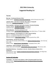 Suggested Readings Mini Directory - Indiana University Alumni ...