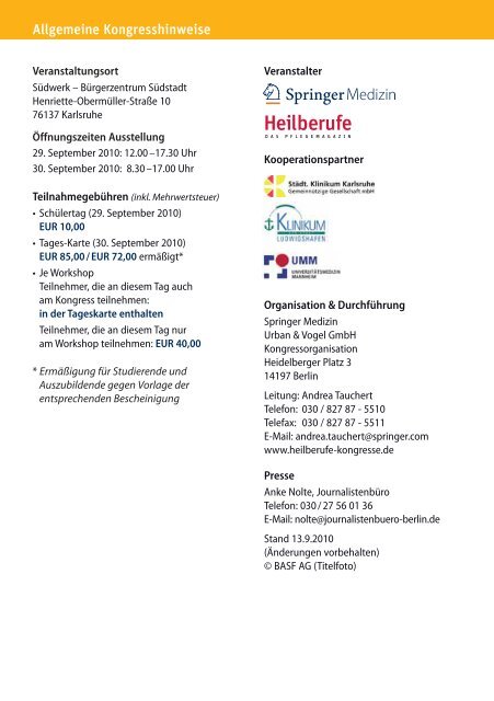 Programm (PDF) - Heilberufe