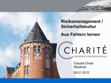 Christ-Steckhan, C.: Fehlermanagement in ... - Heilberufe