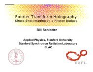 Fourier Transform Holography - Stanford University