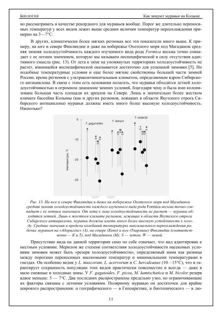 Как зимуют муравьи на Колыме