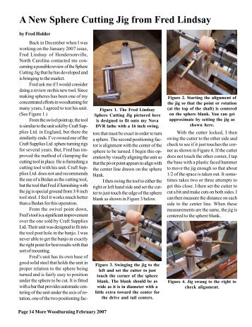 A New Sphere Cutting Jig from Fred Lindsay - Lindsay Lathe Tools